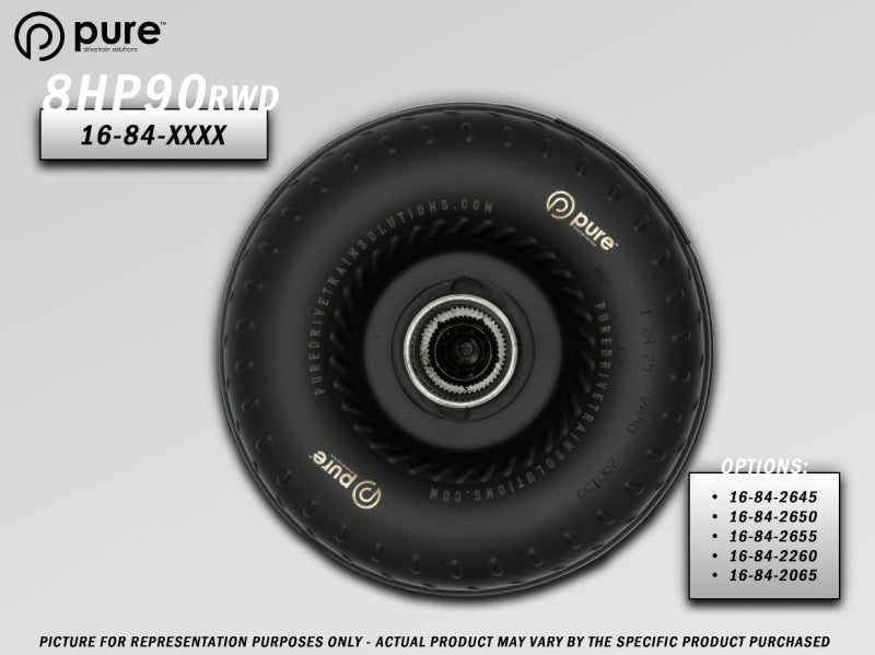 Pure Drivetrain 8HP90 High Performance Billet Race Torque Converter - 26/50 Stator - RWD Torque Converters Pure Drivetrain Solutions