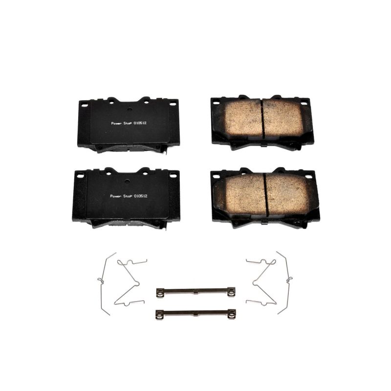 Power Stop 98-07 Lexus LX470 Front Z17 Evolution Ceramic Brake Pads w/Hardware Brake Pads - OE PowerStop