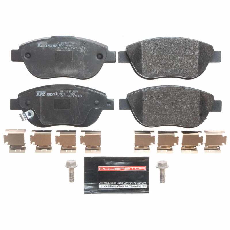 Power Stop 12-19 Fiat 500 Euro-Stop ECE-R90 Front Brake Pads Brake Pads - OE PowerStop