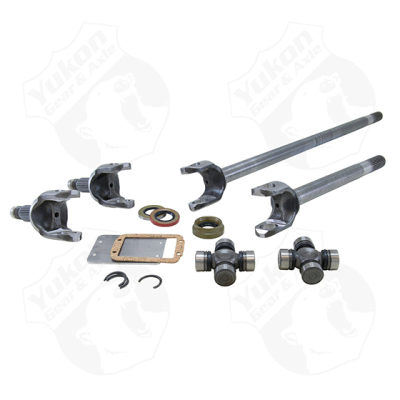 Yukon Gear Front 4340CM Rplcmnt Axle Kit For Dana 44 / 80-92 Wagoneer / Dana 44 w/ 19/30 Splines Axles Yukon Gear & Axle