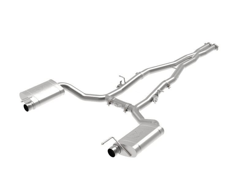 aFe MACH Force-Xp 3in 304 SS Cat-Back Exhaust 15-20 Dodge Charger Hellcat V8-6.2L (sc) / 392 V8-6.4L Catback aFe