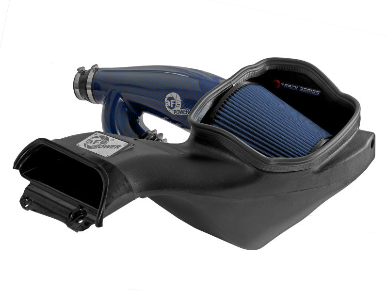 aFe 17-24 Ford F-150 Track Series Blue Kevlar Carbon Fiber C/A Intake System w/Black Pro 5R Filter Cold Air Intakes aFe