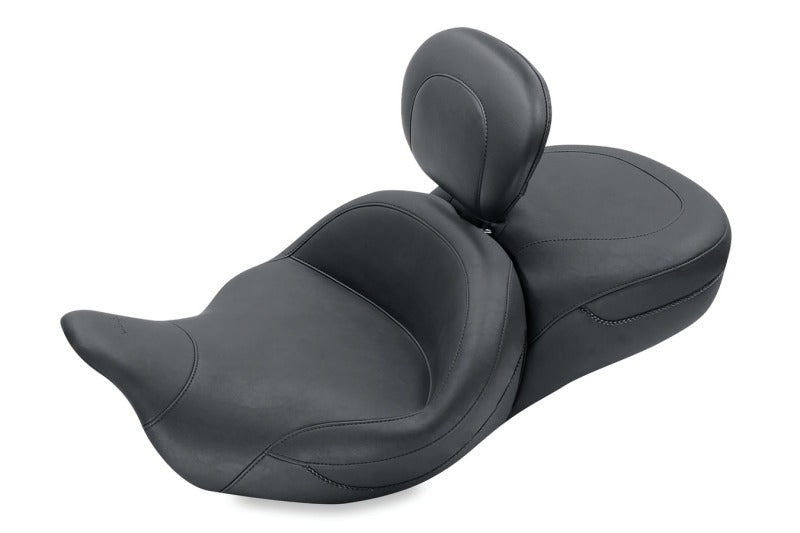 Mustang 08-21 Harley Electra Glide, Rd Glide, Rd King ,Str Glide Super Touring 1PC Seat - Black One-Piece Motorcycle Seats Mustang Motorcycle