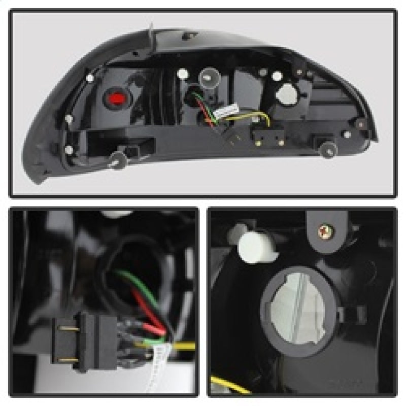 Spyder Pontiac Grand Prix 97-03 LED Tail Lights Black ALT-YD-PGP97-LED-BK Tail Lights SPYDER