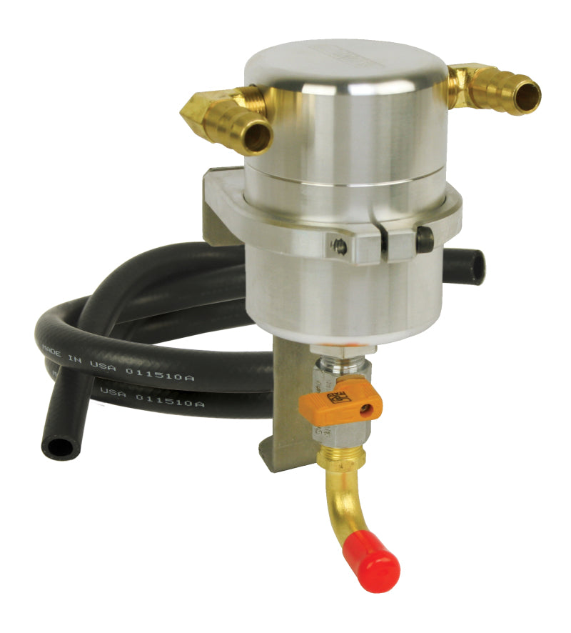 Moroso 06-10 Jeep SRT8 Air/Oil Separator Catch Can - Billet Aluminum Oil Catch Cans Moroso