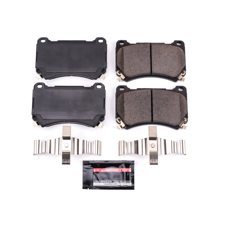 Power Stop 2011 Hyundai Equus Front Z23 Evolution Sport Brake Pads w/Hardware Brake Pads - Performance PowerStop