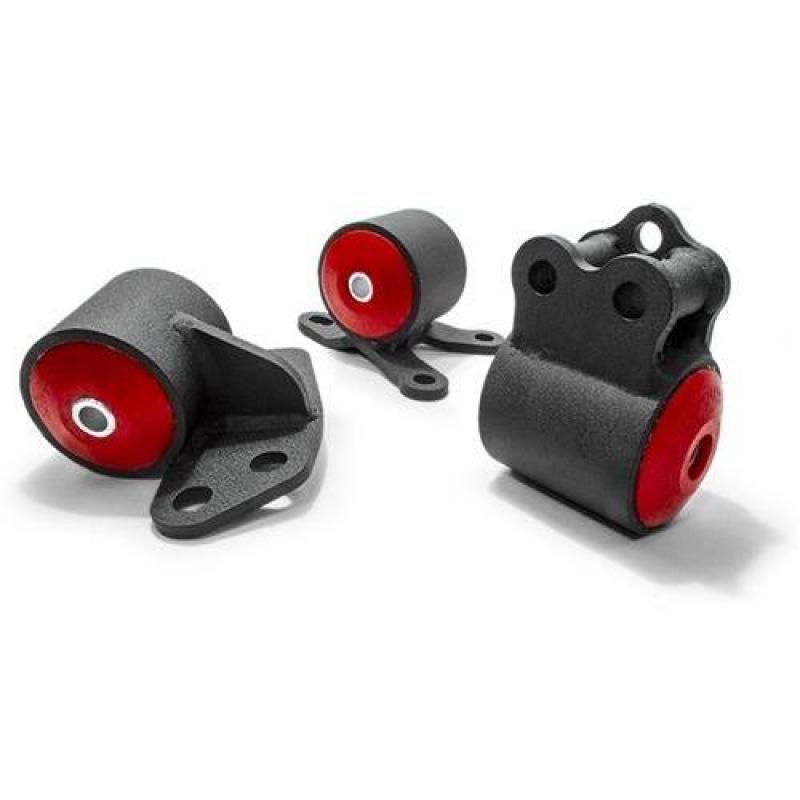 Innovative 92-95 Civic B/D Series Black Steel Mounts 95A Bushings (3 Bolt) Engine Mounts Innovative Mounts