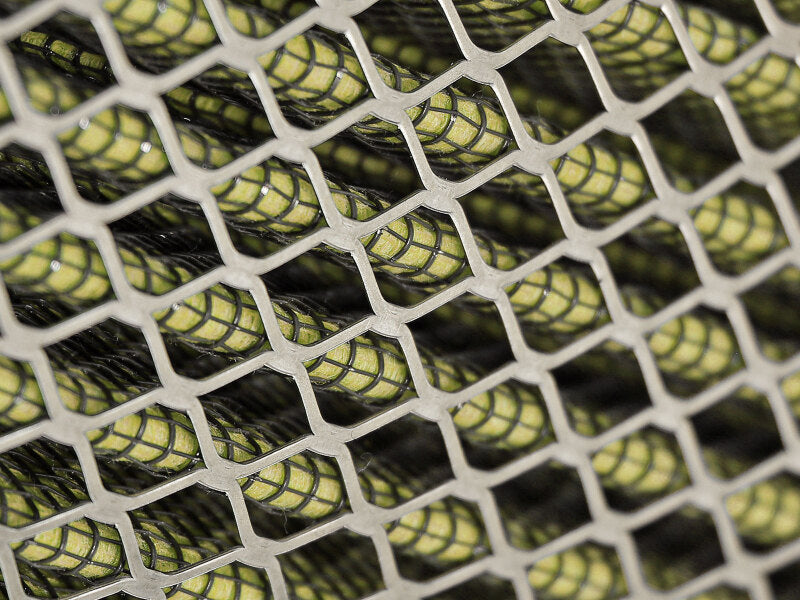 aFe Magnum FLOW Custom Air Filter 18-1/8 IN L x 7-1/4 IN W x 4-1/8 IN H w/ Expanded Metal Air Filters - Universal Fit aFe