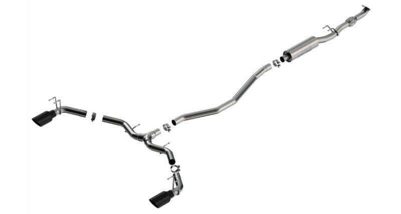 Borla 2023 Integra/22-23 Civic Si 1.5L 4 CYL. MT FWD 4DR 2.50in S-Type Catback Exhaust Black Chrome Catback Borla