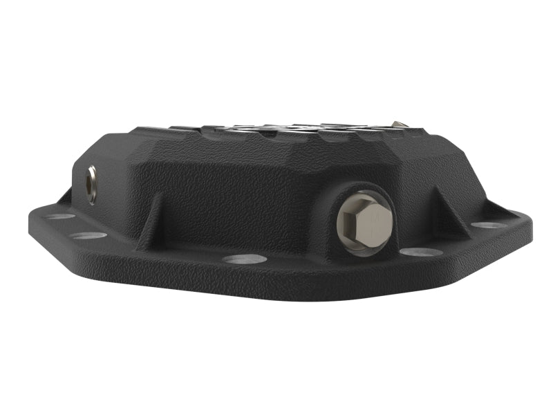 aFe 19-25 GM Trucks Front Diff Cover - Black w/ Machined Fins Diff Covers aFe