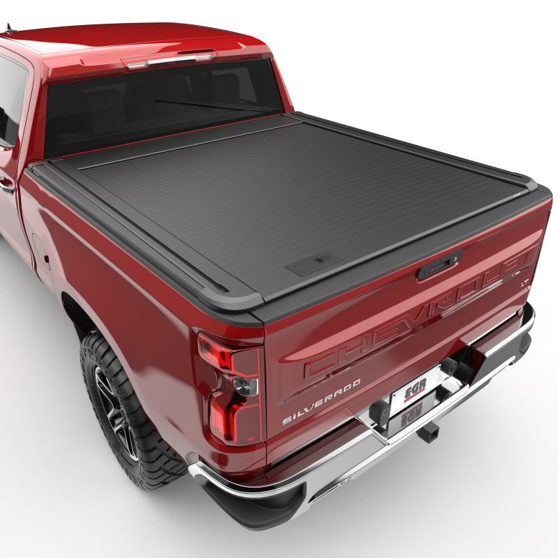 EGR RollTrac Manual Retractable Bed Cover Chevy 1500 Short Box Bed Covers - Folding EGR