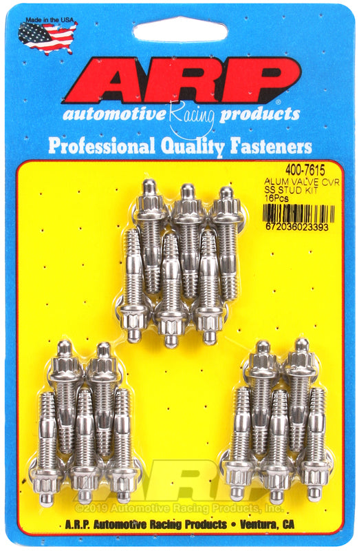 ARP Cast Alum Covers SS 12pt Valve Cover Stud Kit 16pc Hardware Kits - Other ARP