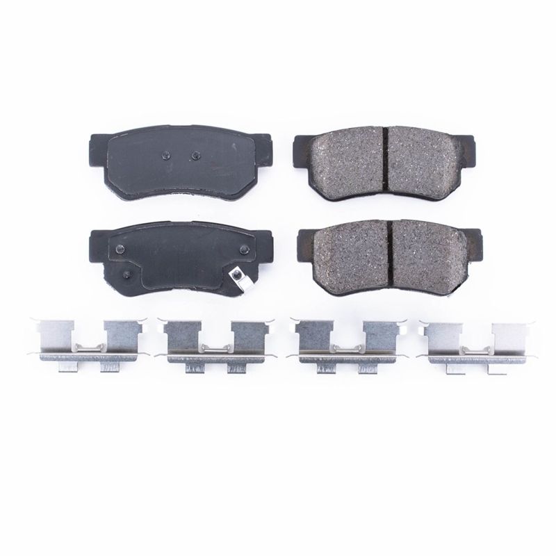 Power Stop 06-09 Hyundai Azera Rear Z17 Evolution Ceramic Brake Pads w/Hardware Brake Pads - OE PowerStop