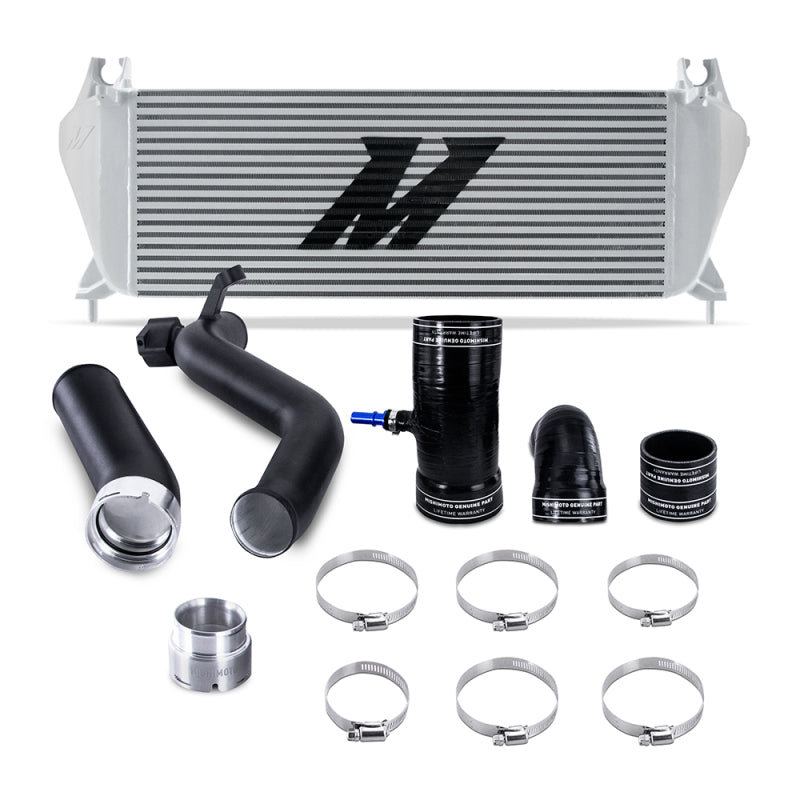 Mishimoto 19+ Ford Ranger 2.3L EcoBoost Intercooler Kit - Silver + MWBK Pipes Intercooler Kits Mishimoto