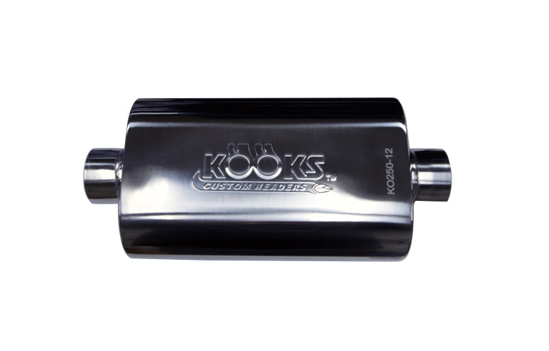 Kooks Universal 2 1/2in Center/Center Oval Muffler (4x8x12) Muffler Kooks Headers