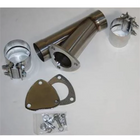 Granatelli 3.0in Stainless Steel Manual Exhaust Cutout Kit w/Slip Fit/Band Clamp Exhaust Cutouts Granatelli Motor Sports