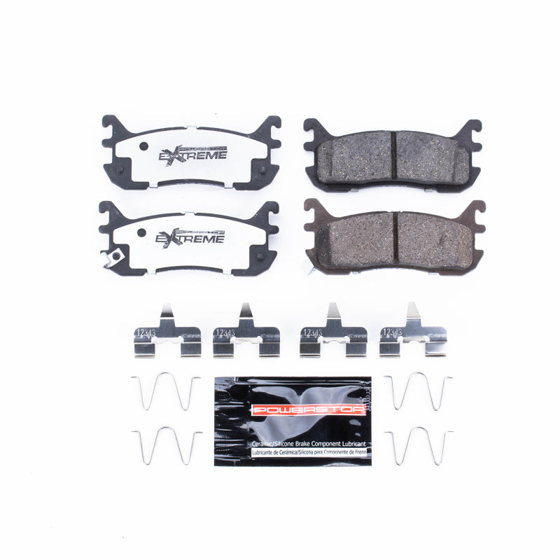 Power Stop 97-03 Ford Escort Rear Z26 Extreme Street Brake Pads w/Hardware Brake Pads - Performance PowerStop