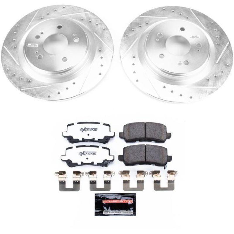 Power Stop 18-19 Honda Odyssey Rear Z26 Street Warrior Brake Kit Brake Kits - Performance D&S PowerStop