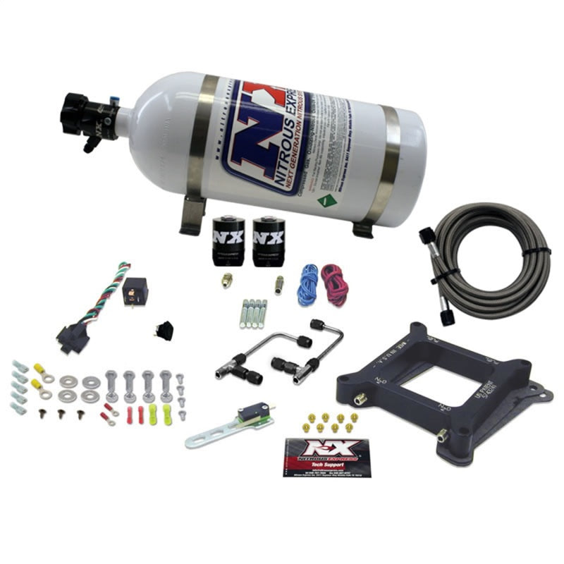 Nitrous Express 4150 Gemini Pro-Power Nitrous Kit (100-500HP) w/10lb Bottle Nitrous Systems Nitrous Express