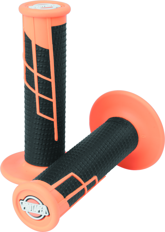 ProTaper Clamp-On 1/2 Waffle Grip - Neon Orange/Black Grips ProTaper
