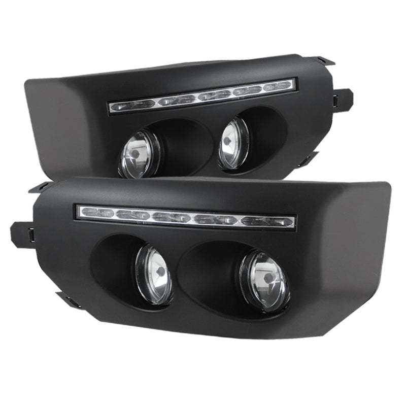 Spyder Toyota FJ Cruiser 07-14 Fog Lights With LED Daytime Running Lights w/swch Blk FL-DRL-TFJ07-BK Fog Lights SPYDER