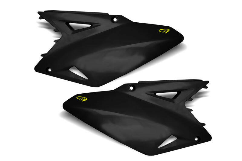 Cycra 08-17 Suzuki RMZ 250-450 Side Number Panels - Black Plastics Cycra