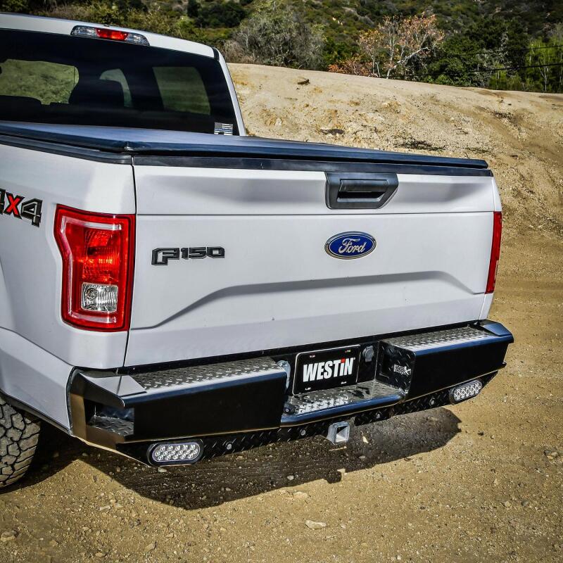 Westin 15-20 Ford F-150 HDX Bandit Rear Bumper - Black Bumpers - Steel Westin