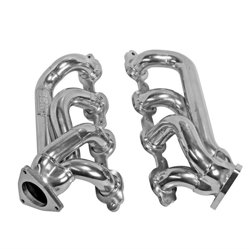 BBK 14-18 GM Truck 5.3/6.2 1 3/4in Shorty Tuned Length Headers - Polished Silver Ceramic Headers & Manifolds BBK