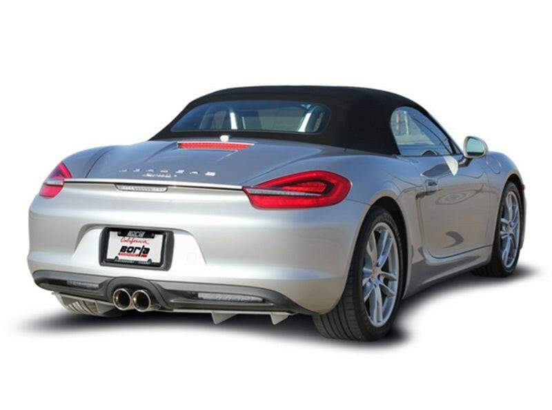 Borla 14-15 Porsche Cayman/Boxster (981) RWD 2Dr Dual Center Rear Exit Catback 4in Tip Exhaust Sys Catback Borla