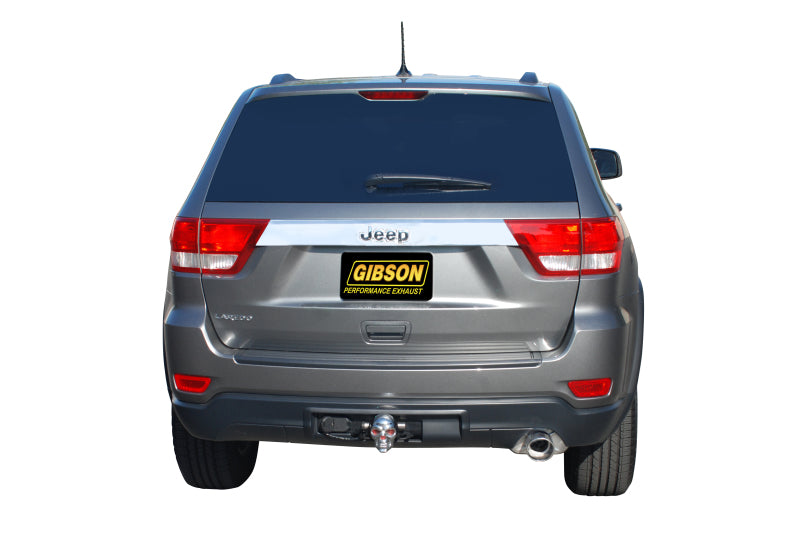 Gibson 11-12 Jeep Grand Cherokee Laredo 3.6L 2.5in Axle-Back Single Exhaust - Stainless Axle Back Gibson