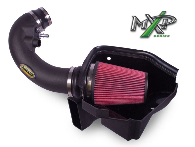Airaid 11-14 Ford Mustang GT 5.0L Race Only (No MVT) MXP Intake System w/ Tube (Oiled / Red Media) Cold Air Intakes Airaid