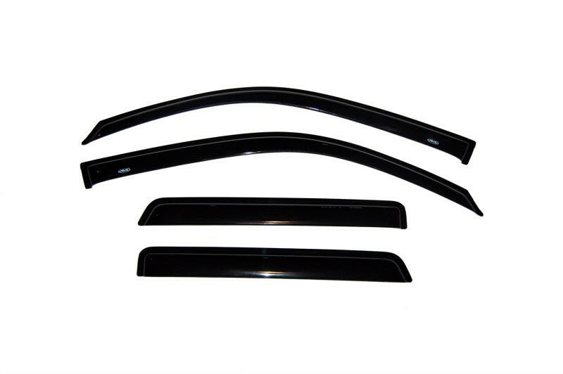 AVS 02-09 Chevy Trailblazer Ventvisor Outside Mount Window Deflectors 4pc - Smoke Wind Deflectors AVS