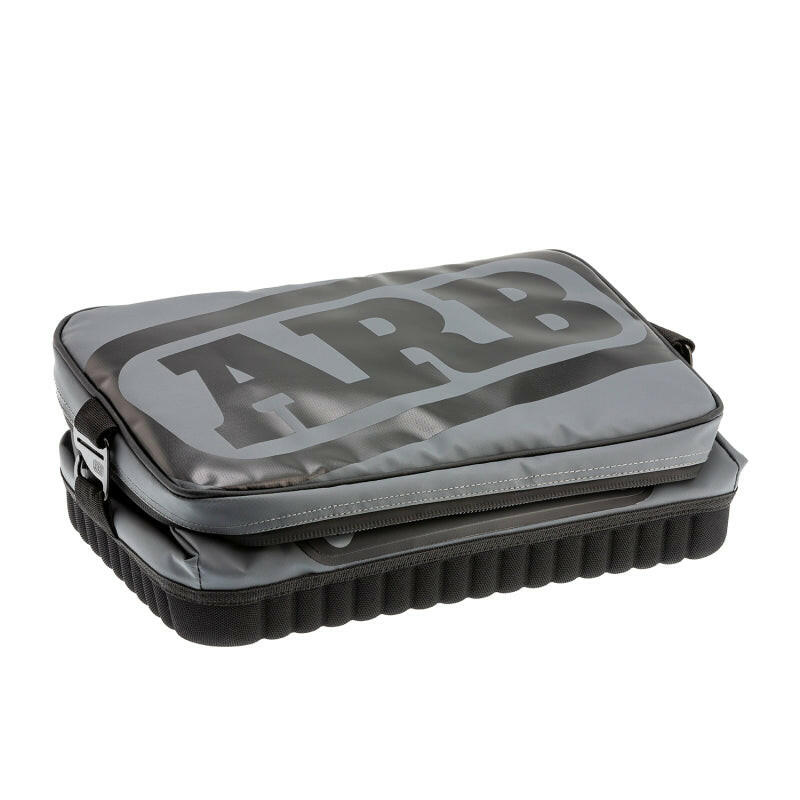 ARB Cooler Bag Charcoal w/ Red Highlights 15in L x 11in W x 9in H Holds 22 Cans Tow Straps ARB