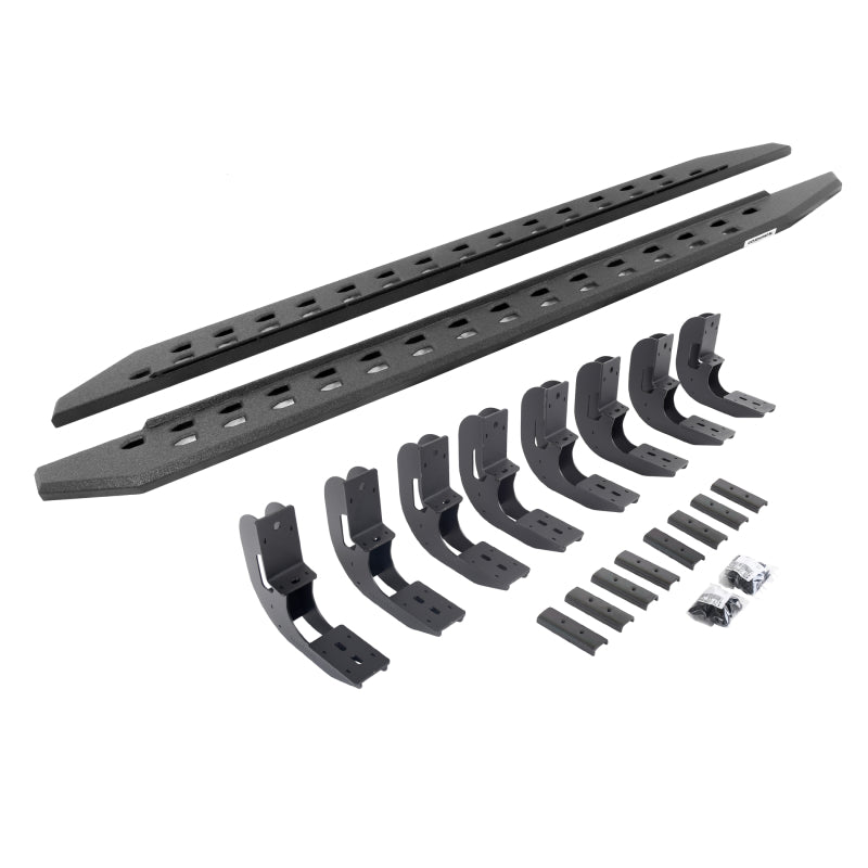 Go Rhino 19-22 GMC Sierra 1500 CC (New Bdy) RB20 Slim Running Boards Kit (w/Brackets) - Bedliner Ct Running Boards Go Rhino