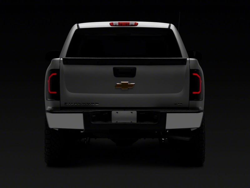 Raxiom 07-14 Chevrolet Silverado 1500 Axial Series LED Tail Lights- Blk Housing (Smoked Lens) Tail Lights Raxiom