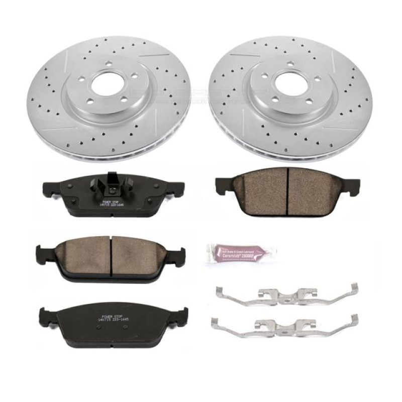 Power Stop 13-19 Ford Escape Front Z23 Evolution Sport Brake Kit Brake Kits - Performance D&S PowerStop