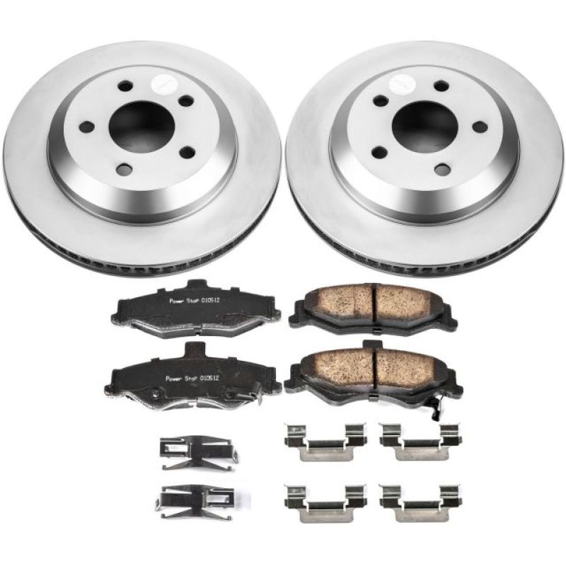 Power Stop 98-02 Chevrolet Camaro Rear Z17 Evolution Geomet Coated Brake Kit Brake Kits - Performance Blank PowerStop