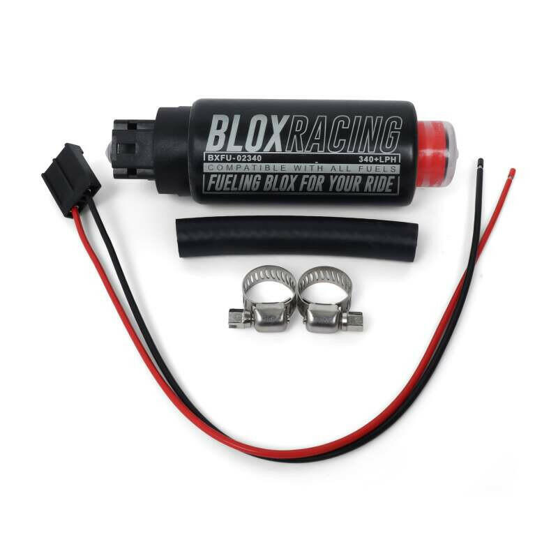 BLOX Racing 320LPH Electric Fuel Pump E85 In-tank - Inline Inlet Fuel Pumps BLOX Racing