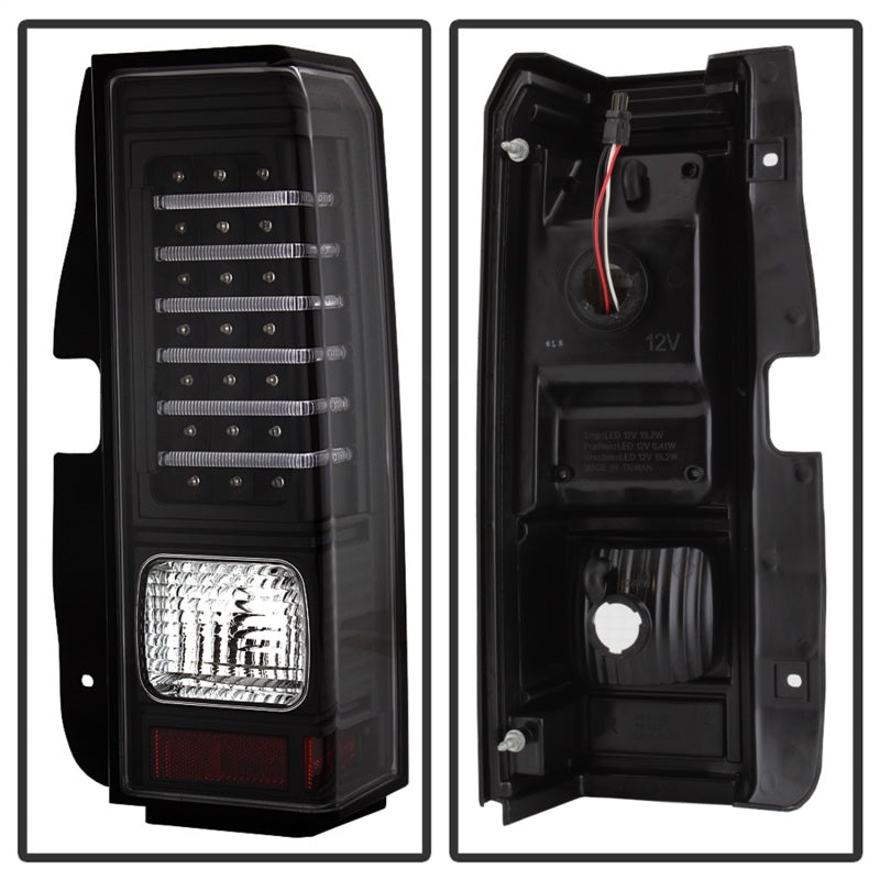 xTune Hummer H3 06-09 ( Non H3T ) LED Tail Lights Black ALT-ON-HH306-LED-BK Tail Lights SPYDER