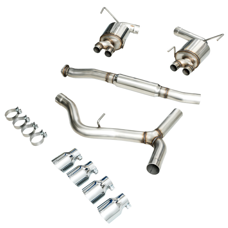 AWE Tuning 2015+ Subaru WRX VA Sedan Touring Edition Exhaust - Chrome Silver Tips (102mm) Catback AWE Tuning