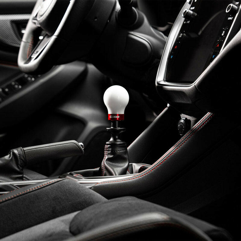 Cobb Subaru 6-Speed Weighted COBB Shift Knob - White (Incl. Both Red + Blk Collars) Shift Knobs COBB