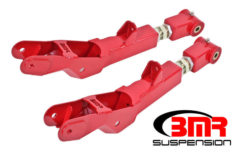 BMR 10-15 5th Gen Camaro Lower Control Arms Rear On-Car Adj. (Polyurethane) - Red Control Arms BMR Suspension