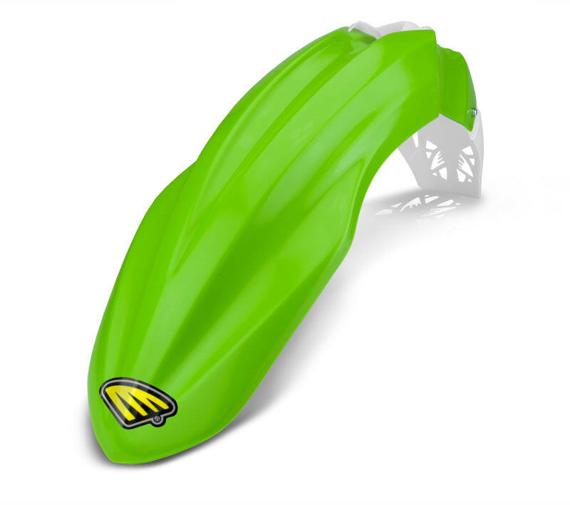 Cycra 12-16 Kawasaki KX250F-KX450F Cycralite Front Fender - Green Plastics Cycra