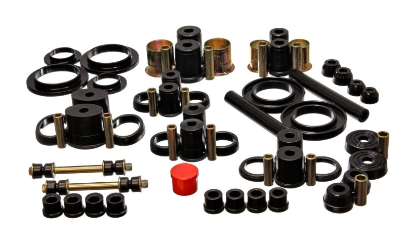 Energy Suspension 94-98 Ford Mustang Black Hyper-flex Master Bushing Set Bushings - Full Vehicle Kits Energy Suspension