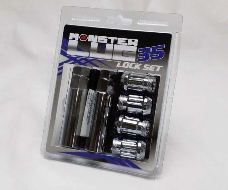 Wheel Mate Monster 35 Lock Set - Chrome 1/2in Lug Nuts Wheel Mate