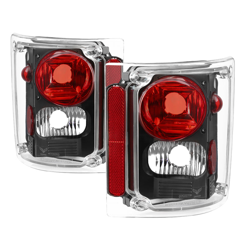 xTune Chevy Suburban 73-91 Euro Style Tail Lights - Black ALT-JH-CCK73-BK Tail Lights SPYDER