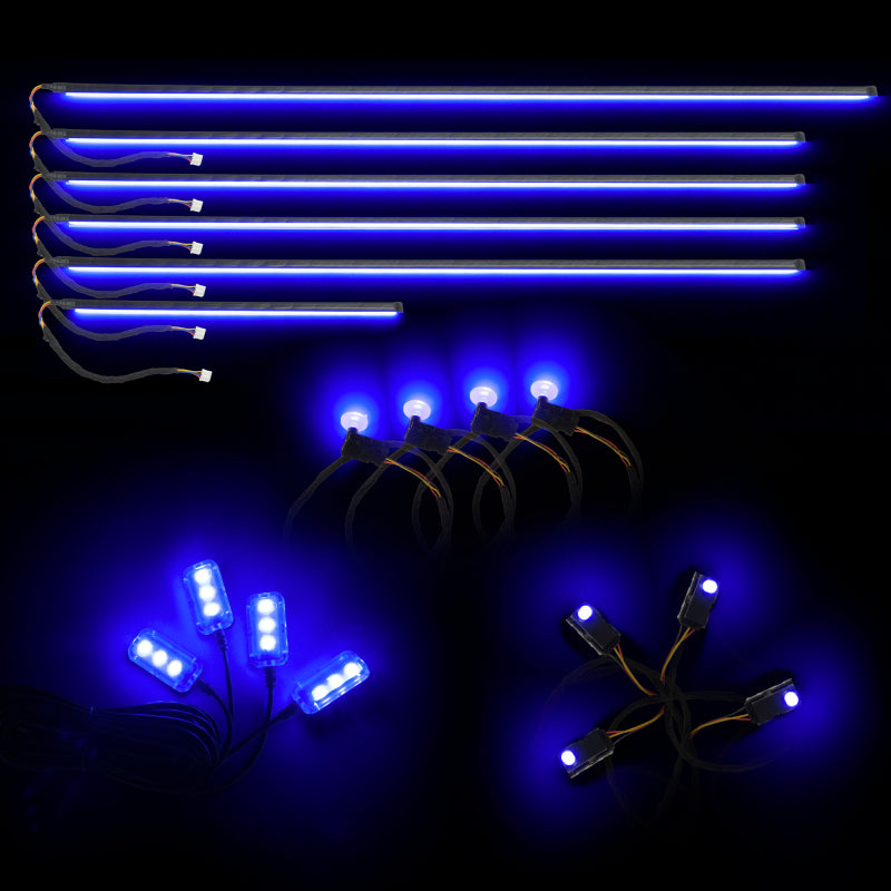 Oracle Lighting Dynamic Colorshift 18 Piece Universal Full LED Interior Dash Board Kit Light Strip LED ORACLE Lighting