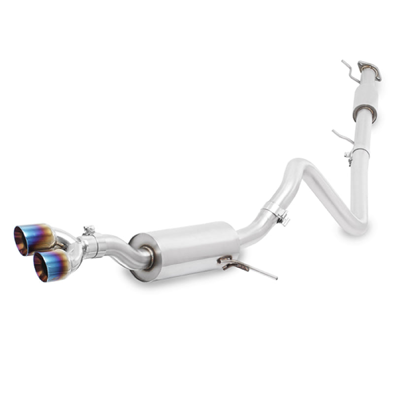 Mishimoto 14-16 Ford Fiesta ST 1.6L 2.5in Stainless Steel Resonated Cat-Back Exhaust w/ Burnt Ti Catback Mishimoto