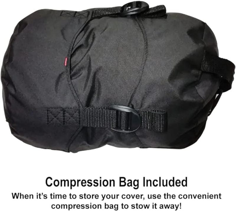 Dowco WeatherAll Plus Ratchet Motorcycle Cover Black - Large Bike Covers Dowco