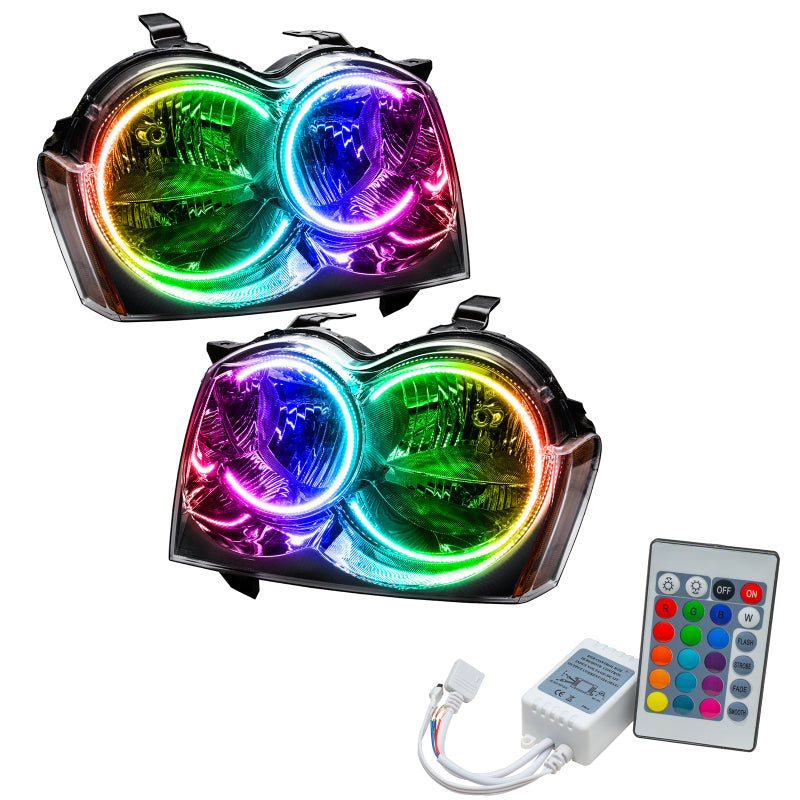 Oracle 05-07 Jeep Grand Cherokee SMD HL (Non-HID) - ColorSHIFT w/ Simple Controller Headlights ORACLE Lighting